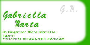 gabriella marta business card