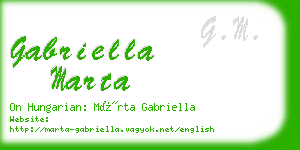gabriella marta business card